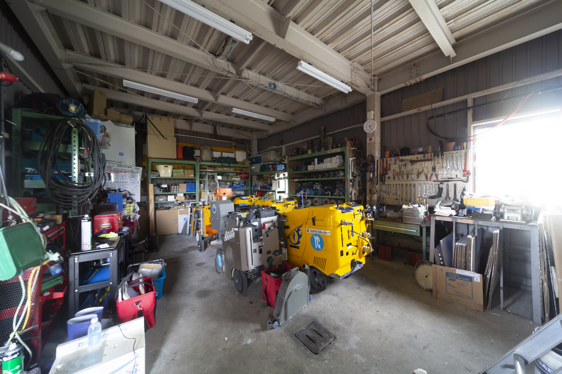高砂カッターの作業場